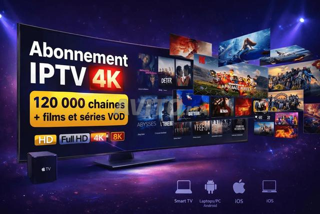 اشتراك IPTV عالي الجودة دعم 24 ساعة/24 ساعة لمدة 12 شهرًا