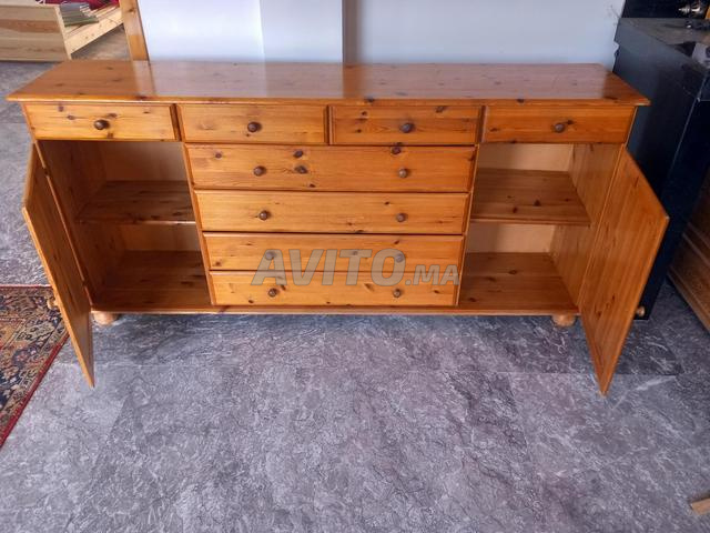 Armoire de rangement en bois rouge importé - 2