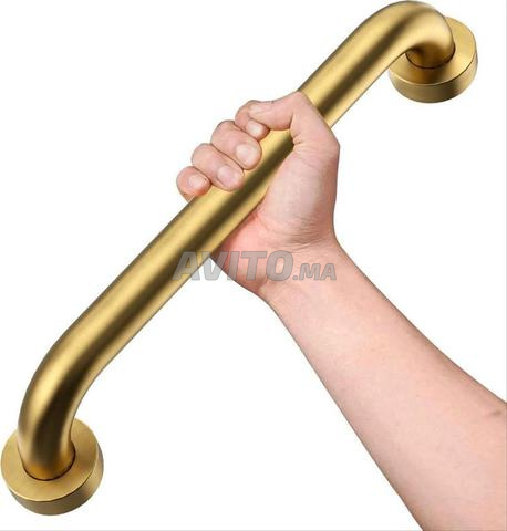 Main courante antidérapante or brossé 40cm chic