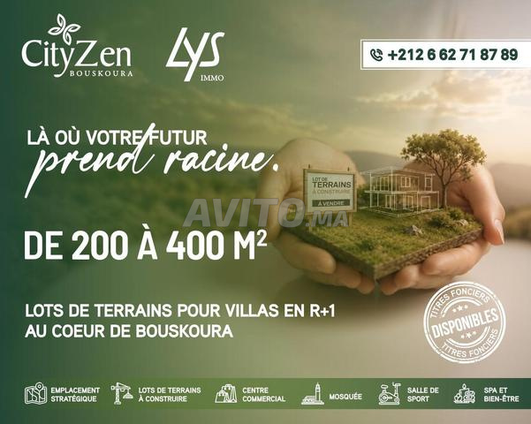 Terrains villas CITYZEN Bouskoura dès 200 m² - 2