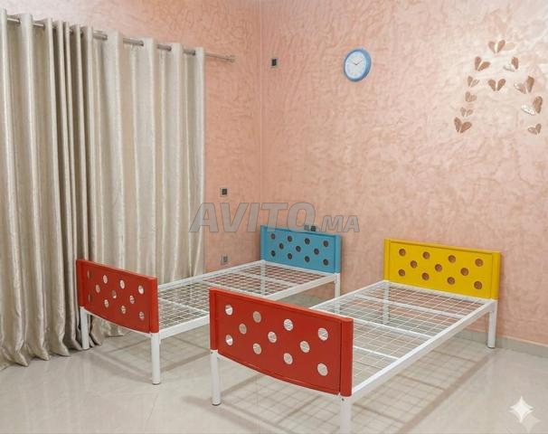 🛏️ سرير بطابقين لشخصين – بحالة جديدة – قابل للتعديل - 2