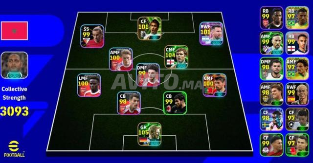 حساب احترافي في لعبة eFootball