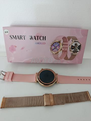 ساعة يد ذكية نسائية AMOLED بسوار مزدوج فاخر - 2