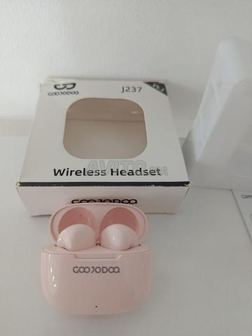 Écouteurs Bluetooth Sans Fil GOOJODOQ J237 Rose - 2