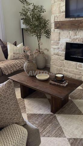 Table basse en bois massif personnalisée