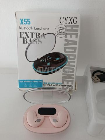 سماعات بلوتوث X55 لاسلكية بشاشة LED - 2