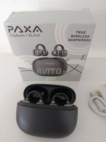 سماعات بلوتوث PAXA Clipbuds 7 لاسلكية سوداء - 2