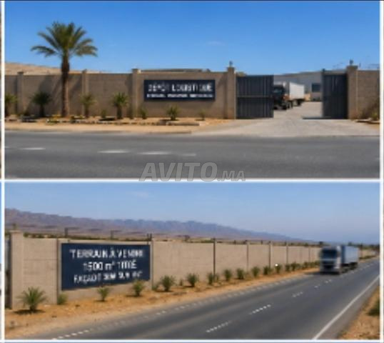 TERRAIN TITRÉ SUR LA NATIONALE N1 RÉGION D’AGADIR