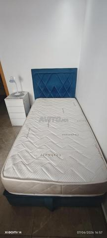 Lit individuel avec grand coffre de rangement - 2
