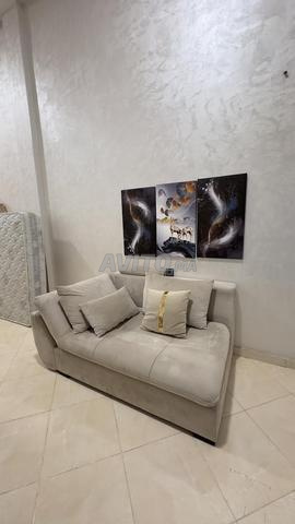 Fauteuil Méridienne Moderne Occasion (Beige) - 2