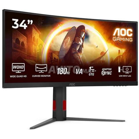 شاشة ألعاب AOC CU34G4 منحنية مقاس 34 بوصة