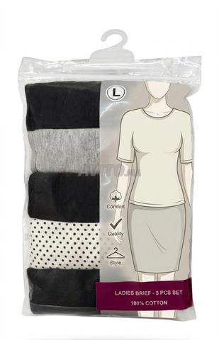 Ensemble de 5 pièces aux couleurs différentes 100% coton