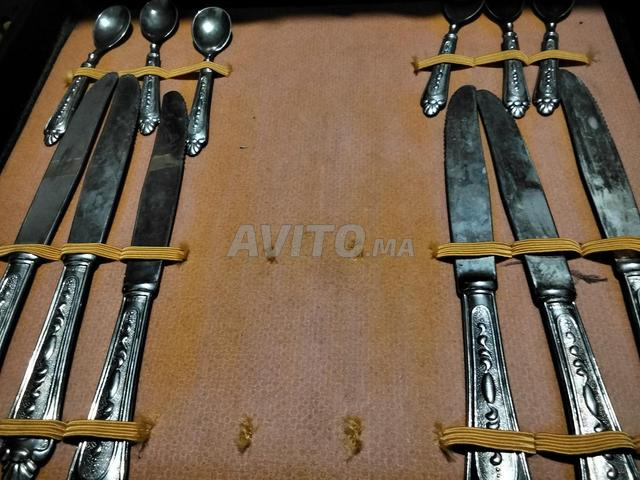 ملاعق كبيرة وصغيرة مطبوعة نقرة حرة - 2