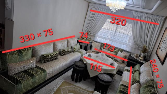 Salon marocain complet en très bon état à vendre