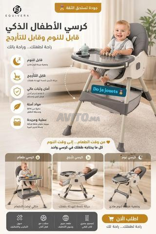 🍼✨ Chaise haute bébé 3 en 1 avec fonction balancelle ✨🍼 - 2