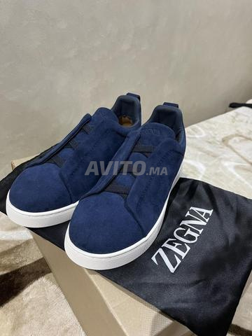 Zegna Triple Stitch Navy - جديد - 2