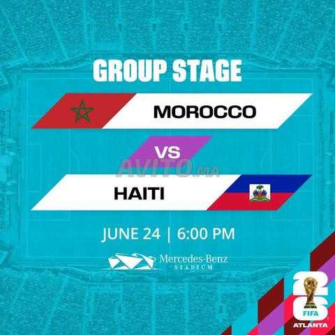 4 BILLETS MAROC - HAÏTI (24/06) au prix d'achat