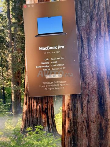 MacBook m4 pro 16 pouces 48/2tb - 2