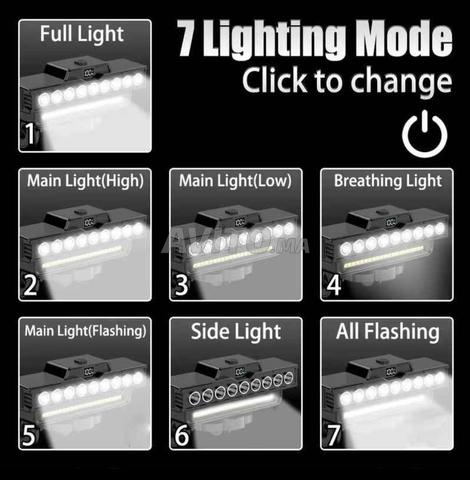 مصباح LED وبوق للدراجة - 2