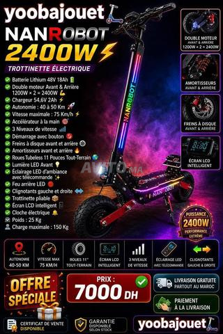TROTTINETTE ÉLECTRIQUE NANROBOT 2400W - 2