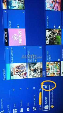 PS4 slim pronline non flashée 1 manette 4 jeux - 2