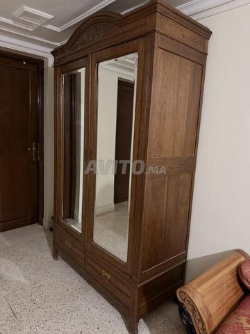 Armoire ancienne en bois massif (hêtre) - 2
