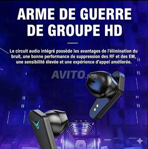 Écouteurs Sans Fil Gaming Bluetooth LED - 2