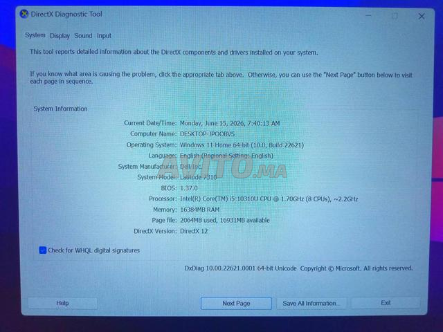 Dell Latitude 7310 i5 16GB 512SSD - 2