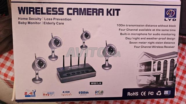 Caméra de surveillance sans fil sur TV