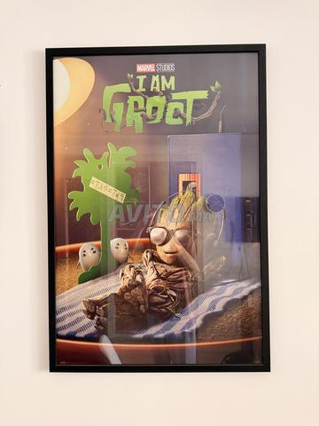 Poster Groot Marvel avec cadre en verre