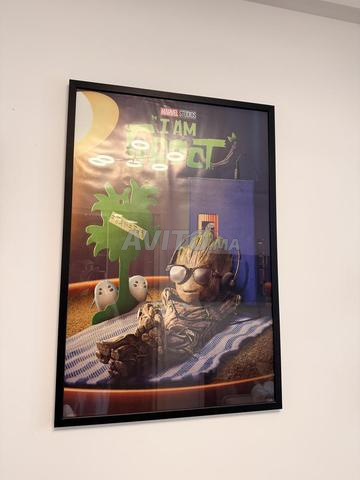 Poster Groot Marvel avec cadre en verre - 2