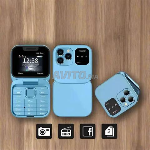 Téléphone portable compact au design élégant, livraison gratuite ✨📱 - 2