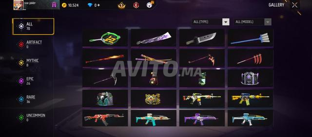 Compte Free Fire à vendre - 2