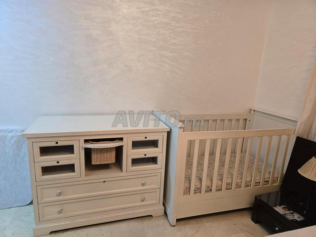 Ensemble lit et commode bébé - Cocon et Papillon 🌿