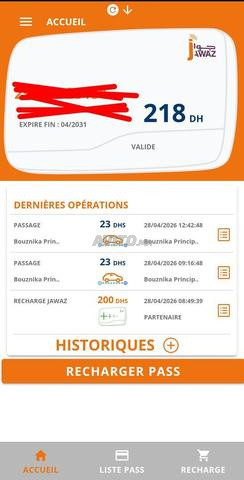 Passeport 218 DH - 2