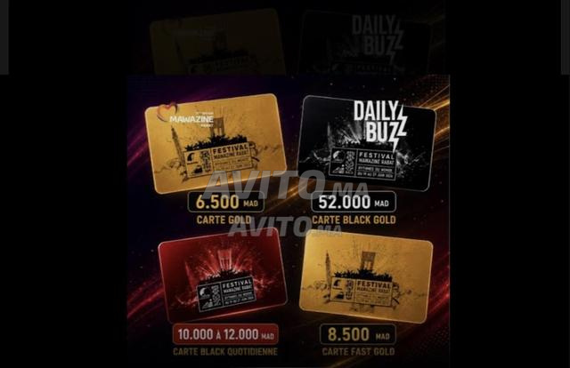 Cartes black Mawazine seules