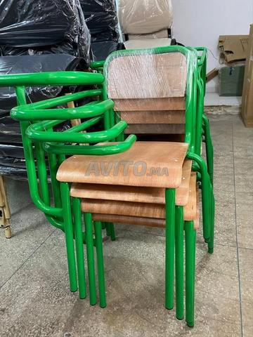 Chaise Scolaire en Métal et Bois de Haute Qualité - 2