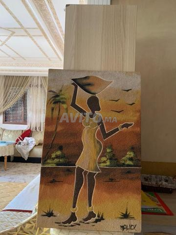 6 tableaux décoratifs faits main en sable - 2