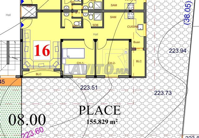 Appartement 68m² Tiznit 36 millions SUBVENTION ÉTAT