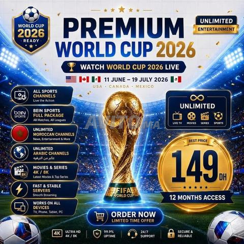 Regardez la Coupe du Monde 2026 en direct et sans coupure pendant 12 mois complets