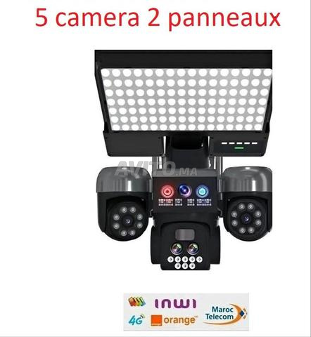 Caméra Solaire 20 MP - 5 lentilles 2 Panneaux 1SQ