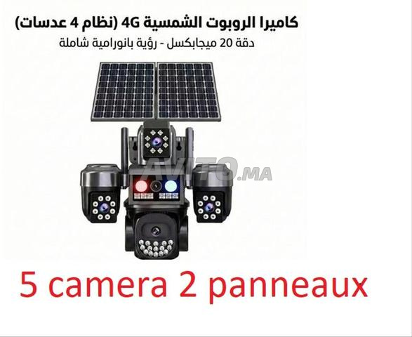 Caméra 4G Solaire 20 MP - 5 LENS 2 Panneaux 3ER