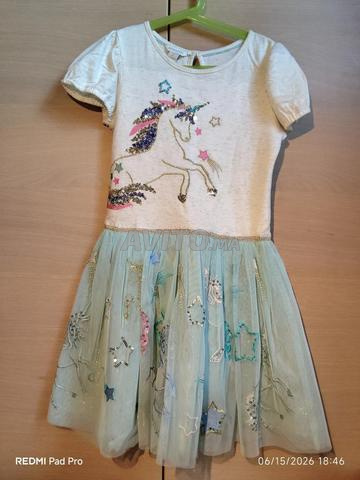 Robe licorne organza Monsoon 9-10 ans