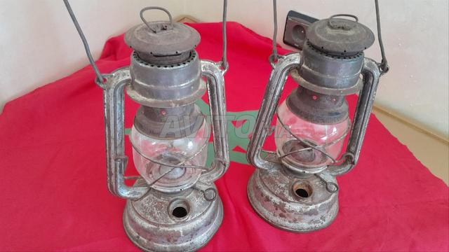 Anciennes lanternes allemandes authentiques Feuerhand, décoration vintage