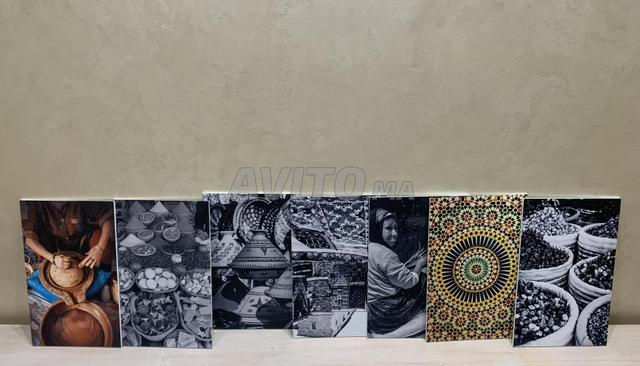 Caisses en bois / tableaux - 2