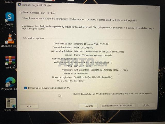 HP ProBook 440 G9 i5 12ème Gén 16GB RAM 512GB SSD - 2