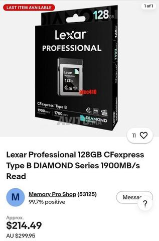 Lexar Professional CFexpress Type B DIAMOND 128GB