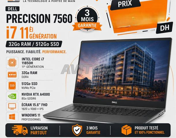 ديل بريسيجن 7560 i7 الجيل 11 RTX A4000