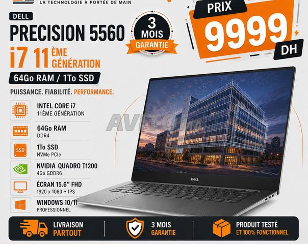Dell Precision 5560 i7 11ᵉ Gen Quadro T1200 4Go