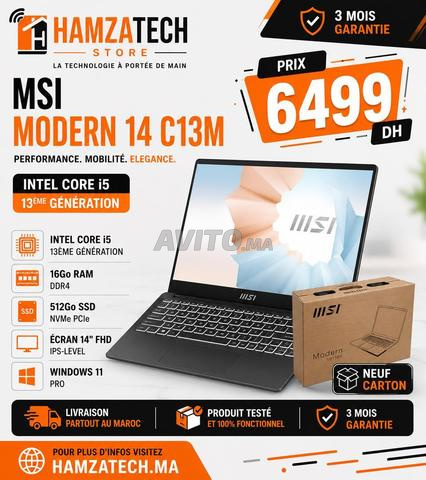 MSI Modern 14 C13M i5 الجيل 13 16 جيجابايت رام 512 جيجابايت SSD